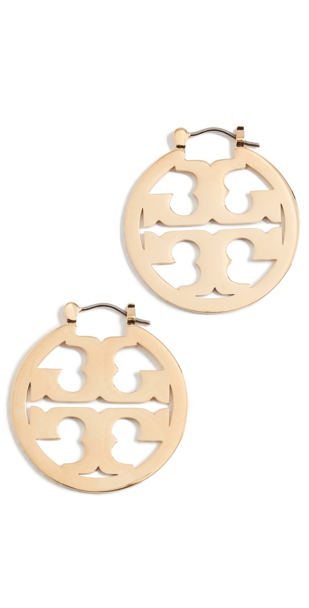 Tory Burch Small Miller Hoop Earrings Tory Gold