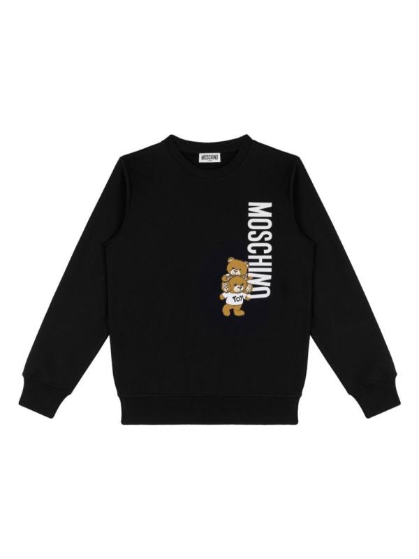 teddy bear motif sweatshirt