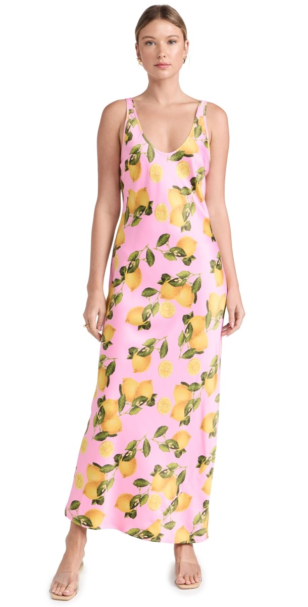 L'AGENCE Akiya Tank Dress Cotton Candy Multi Lemon