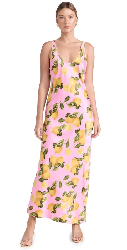 L'AGENCE Akiya Tank Dress Cotton Candy Multi Lemon