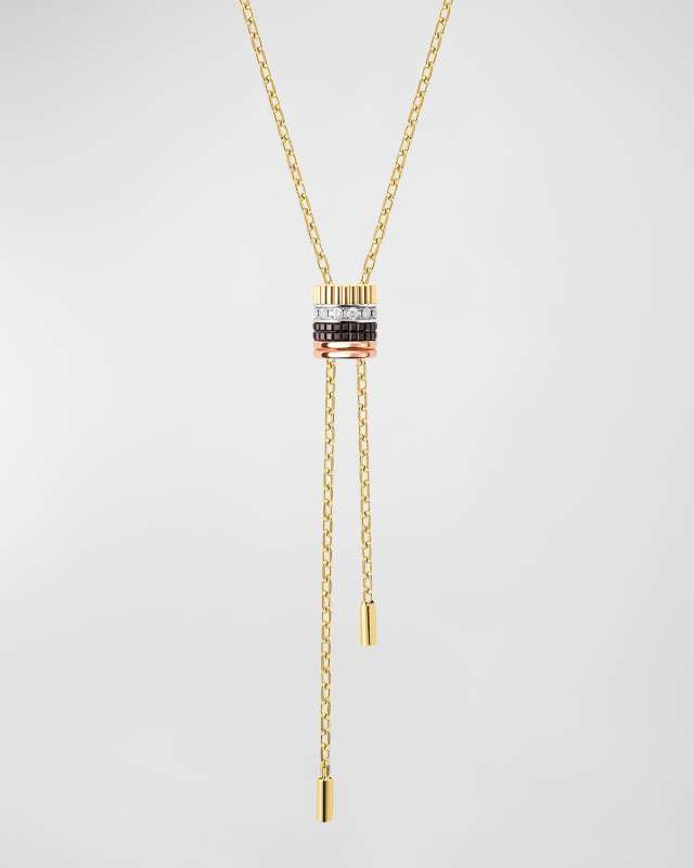 Quatre Classique 18K Gold Diamond Y Necklace