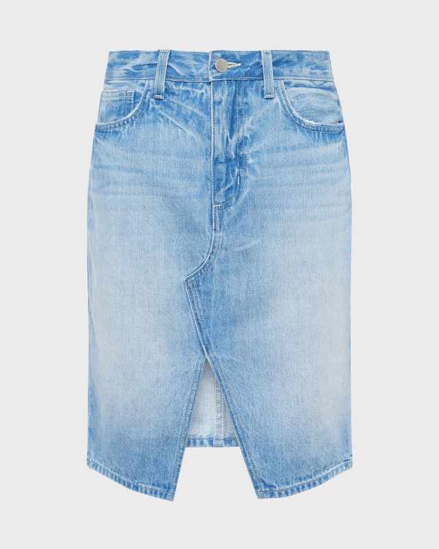 Tylee Denim Knee-Length Skirt