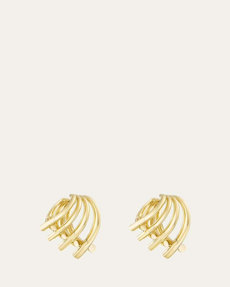 Oera Fairmined 18K Gold Multi-Orb Earrings