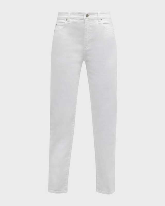 Petite Straight-Leg Stretch Denim Pants