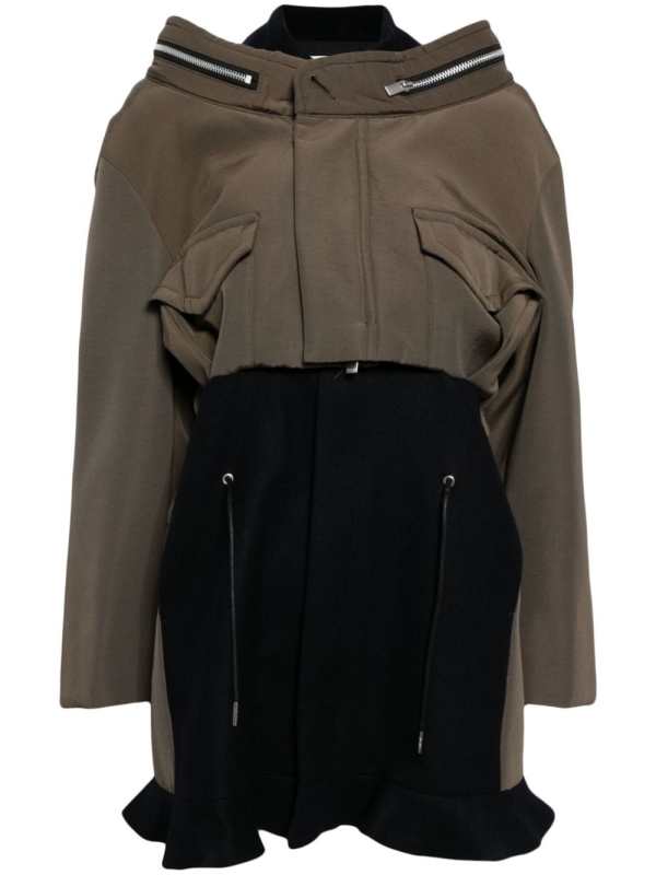 Grosgrain bonding x wool melton dress