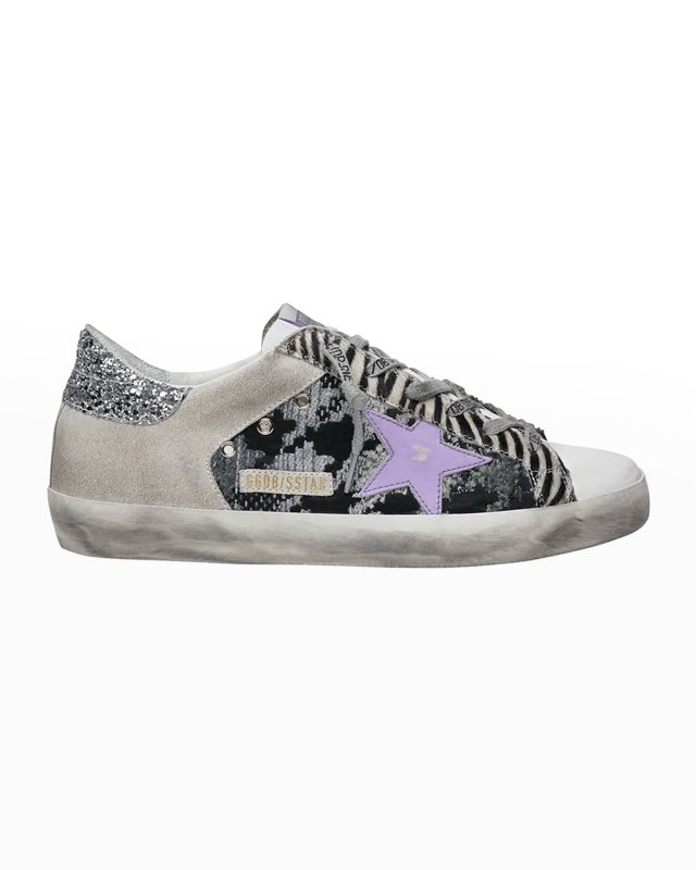 Superstar Animal-Print Court Sneakers