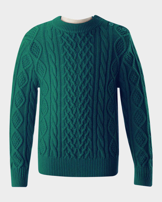 Boy's Cable Knit Sweater, Size 2-