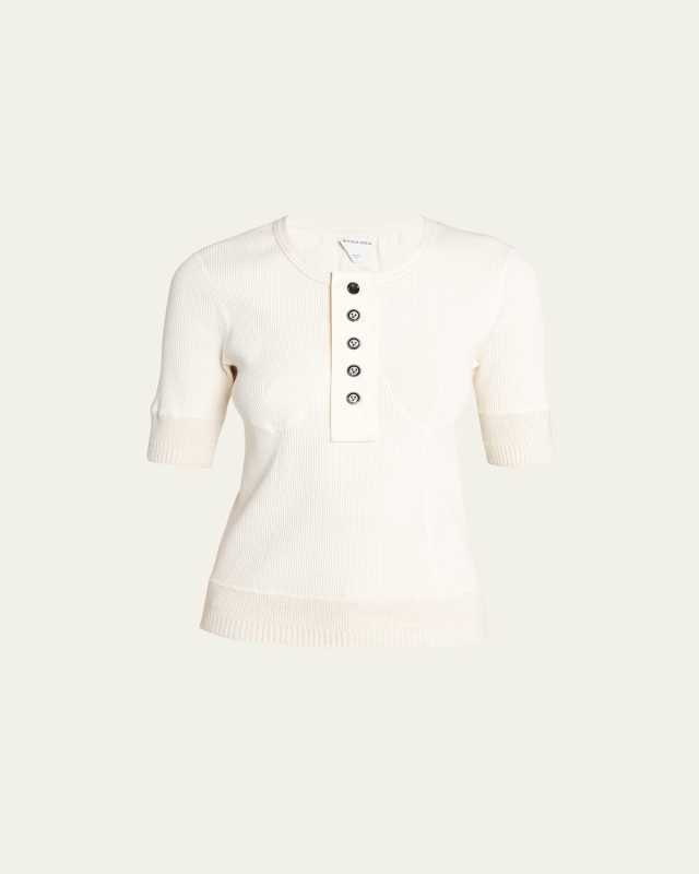 Ribbed Short Sleeve T-Shirt