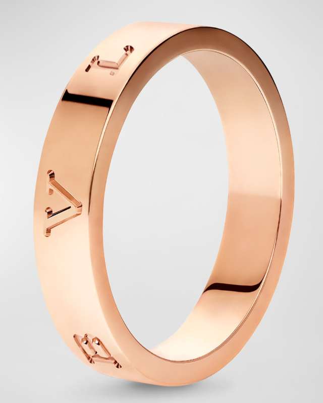 BULGARI Plain Band Ring in 18K Rose Gold