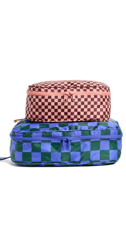 BAGGU Packing Cube Set Jewel Checks