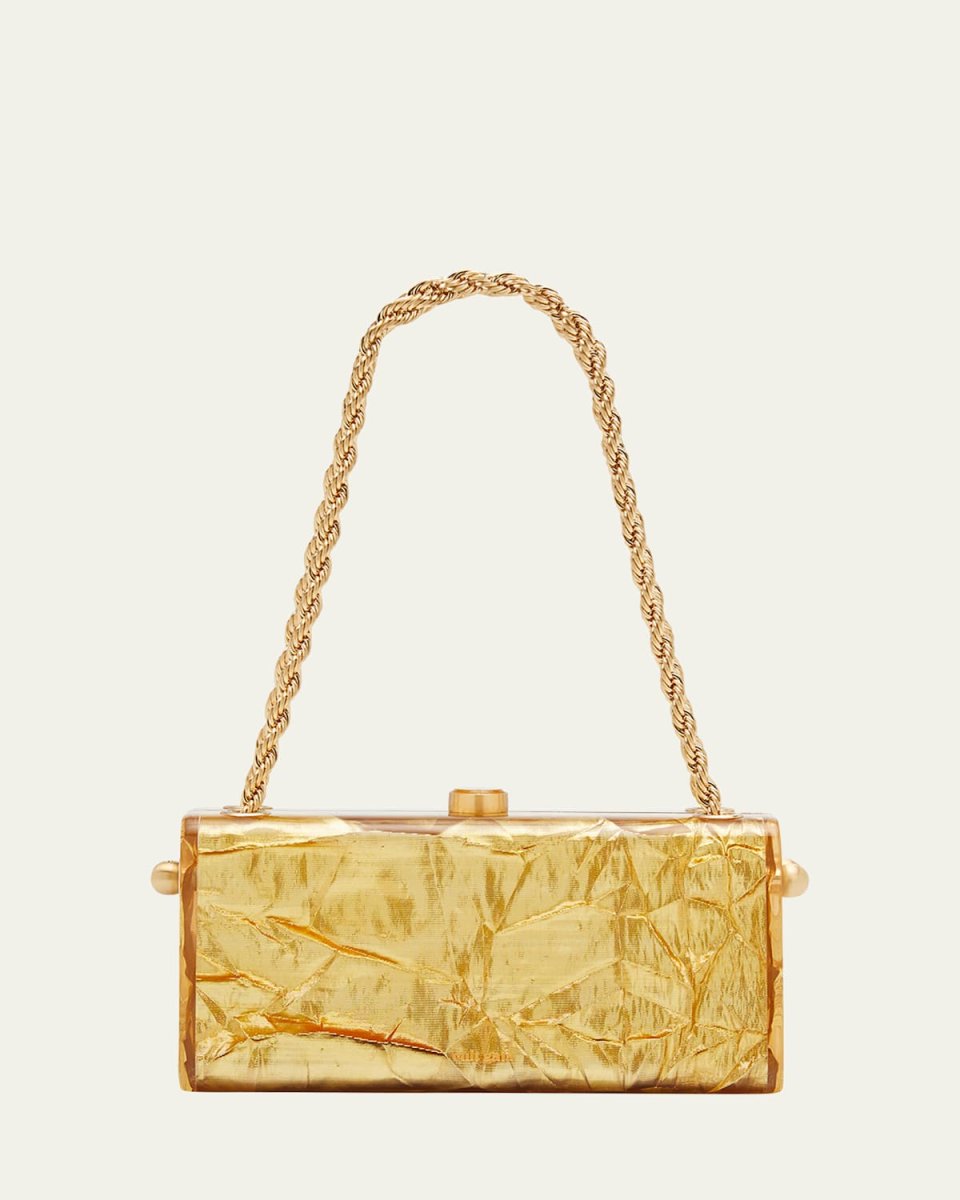 Hajar Crinkled Acrylic Chain Shoulder Bag