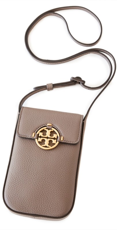 Tory Burch Miller Phone Crossbody Wild Mushroom
