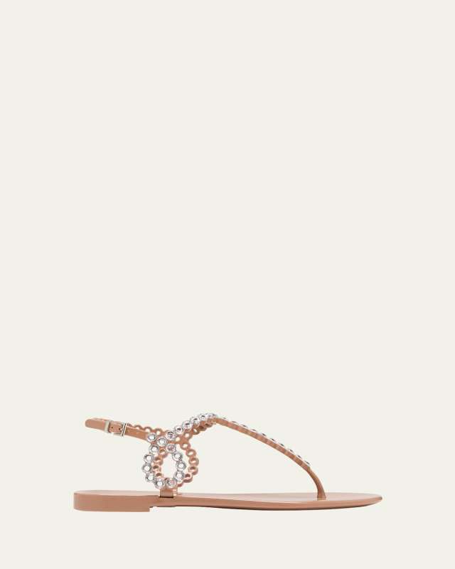 Almost Bare Crystal Jelly Slingback Sandals