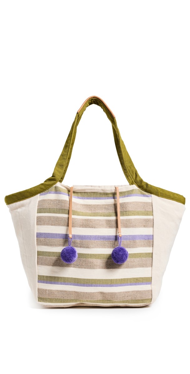 Mercado Global Rosa Tote Woodland Stripes