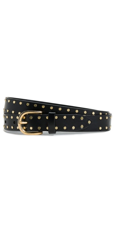 Isabel Marant Zap Studs Belt Black
