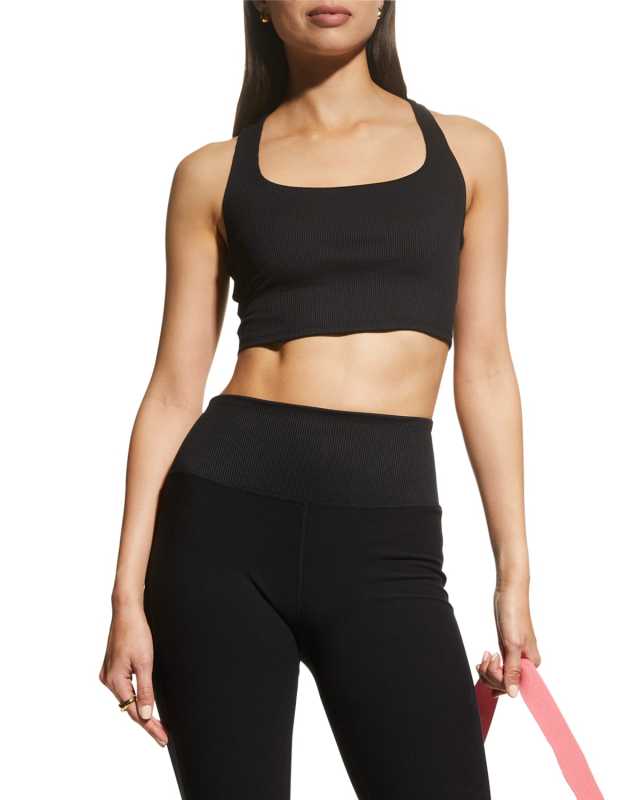 Chic Ribbed Bra Tank Top