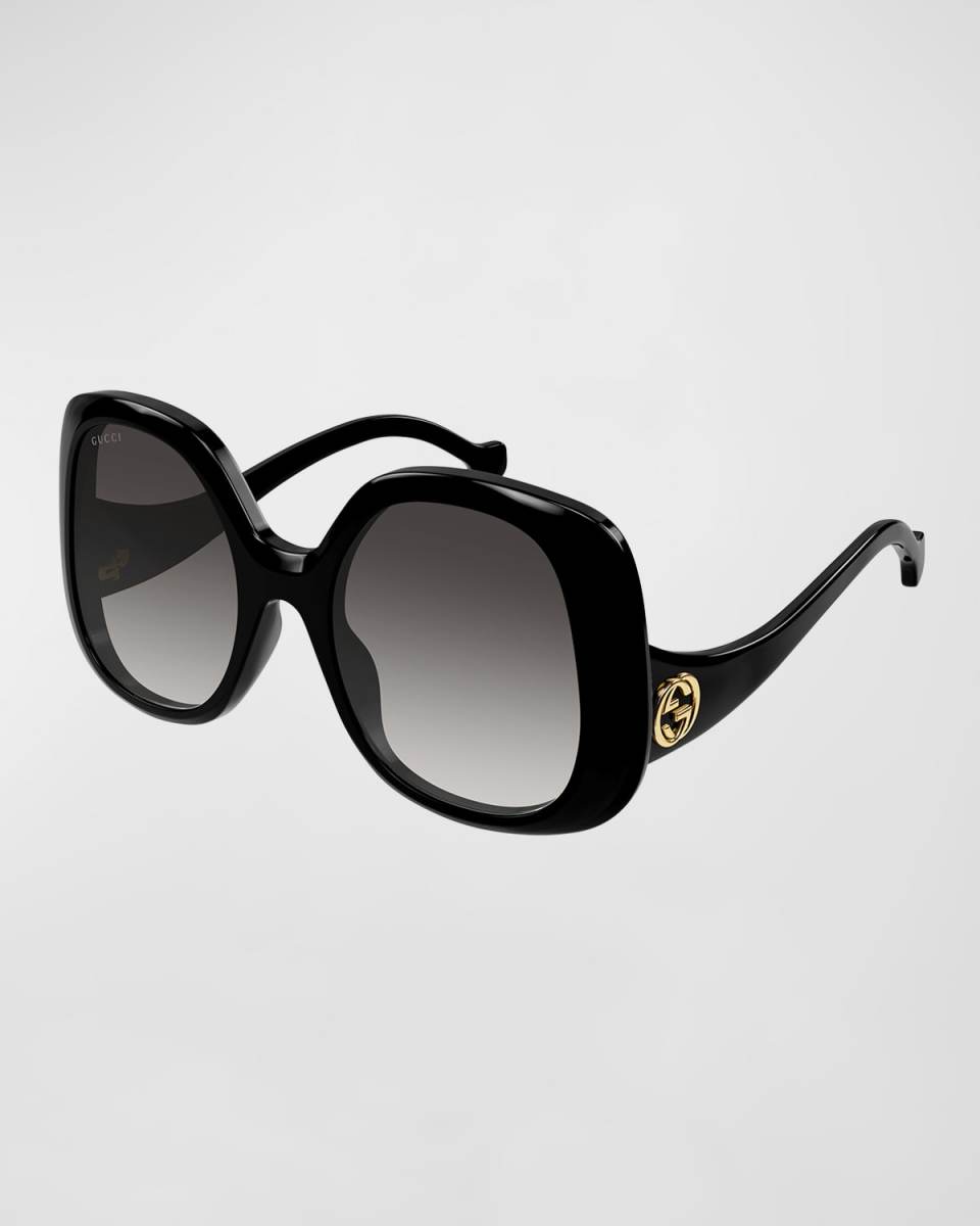 GG Oversized Round Injection Plastic Sunglasses