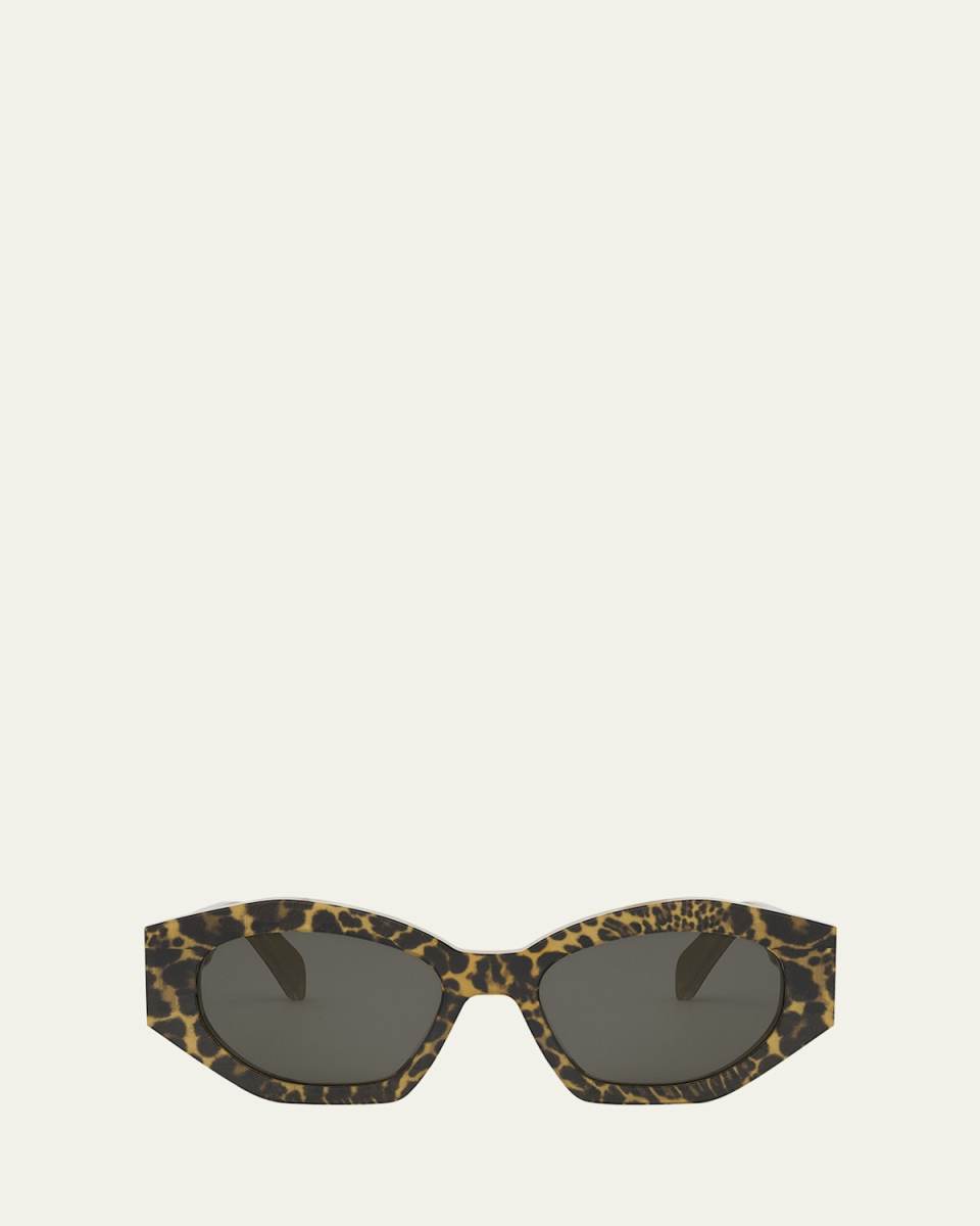 Triomphe Acetate Oval Sunglasses
