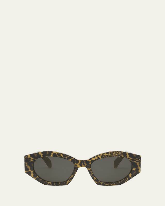 Triomphe Acetate Oval Sunglasses
