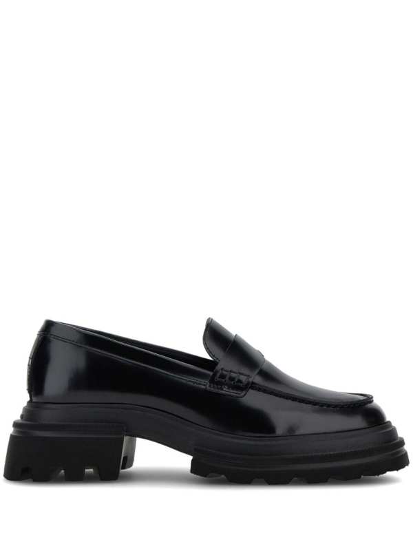 polished leather loafers