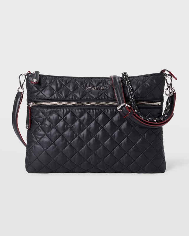 Crosby Zip Quilted Nylon Crossbody Bag