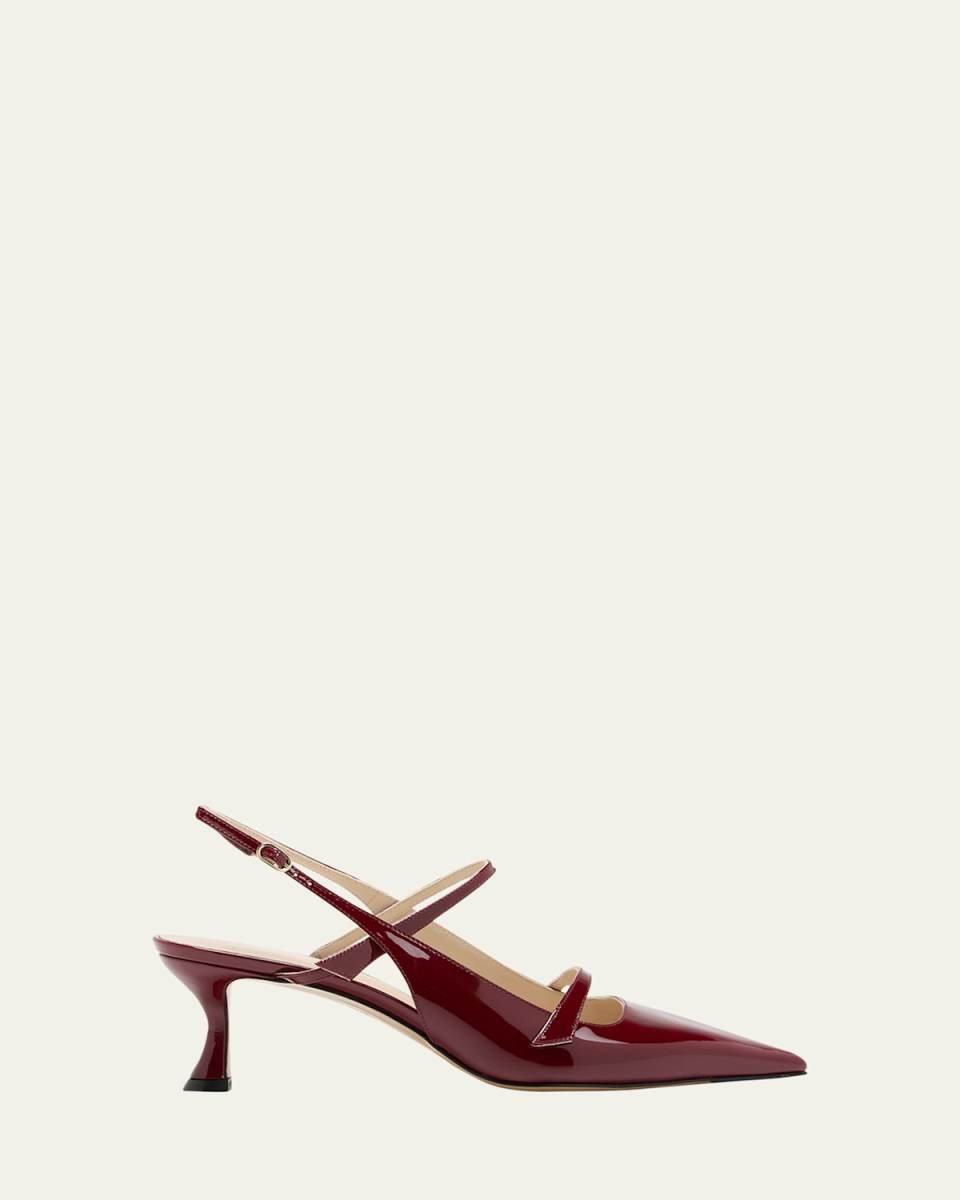 Tita Patent Slingback Pumps