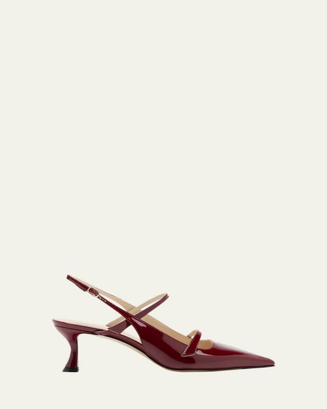 Tita Patent Slingback Pumps