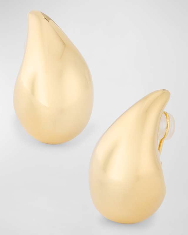 Medium 18K Gold-Finished Sterling Silver Drop Earrings