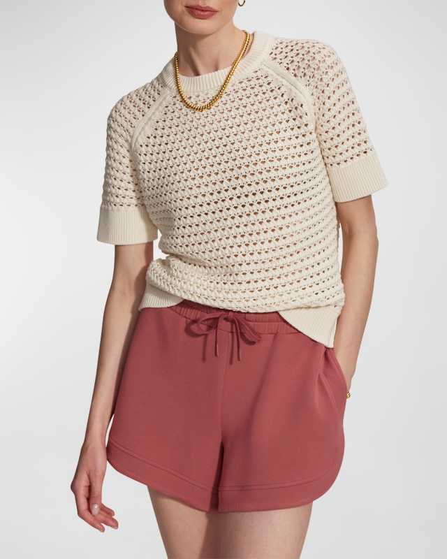 Alva Open-Knit Pullover