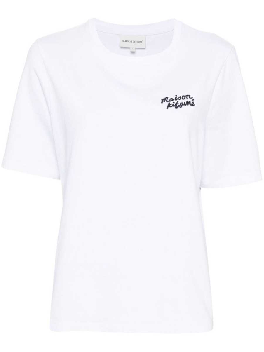 logo-embroidered cotton T-shirt