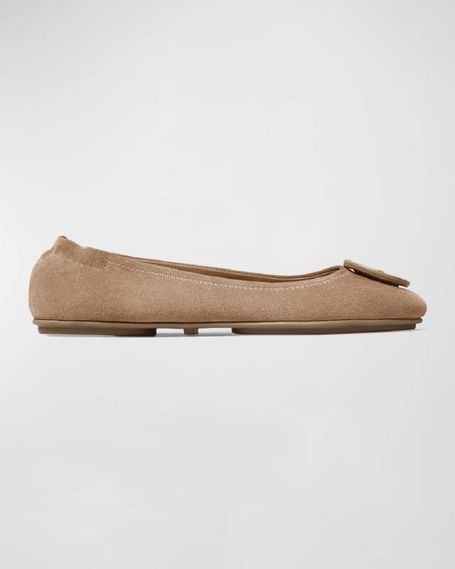 Minnie Travel Suede Ballet Flats
