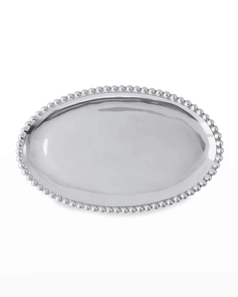 Pearled Oval Platter