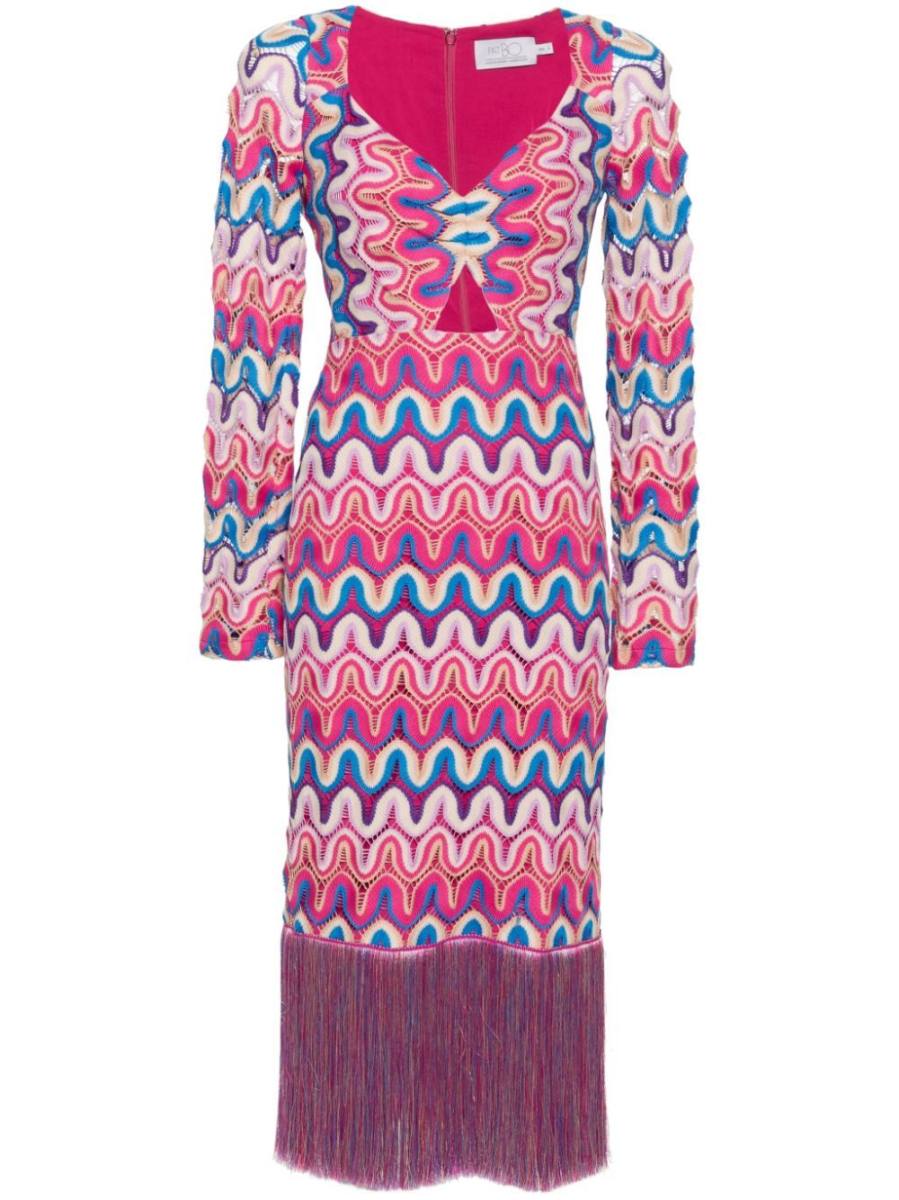 x Alessandra Ambrosio crochet midi dress