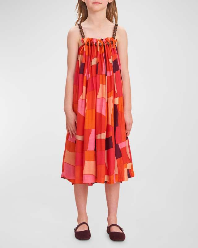 Girl's Hina Beaded Dress, Size 4-12