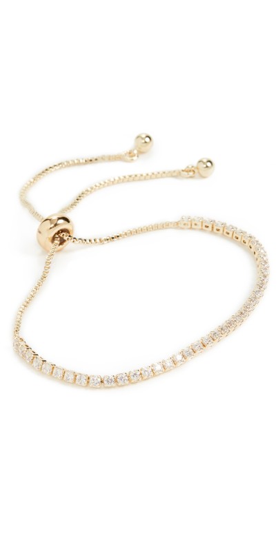 SHASHI Cubic Zirconia Tennis Bracelet Gold