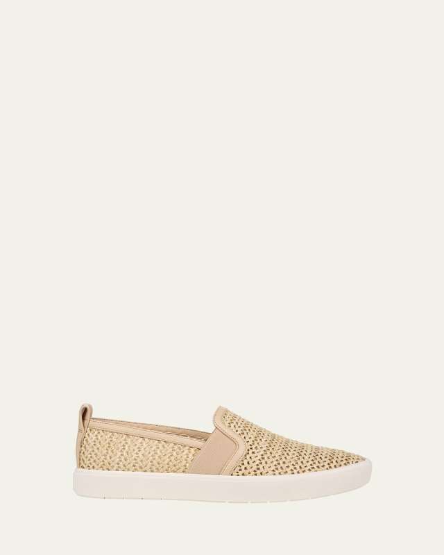 Blair Raffia Slip-On Sneakers