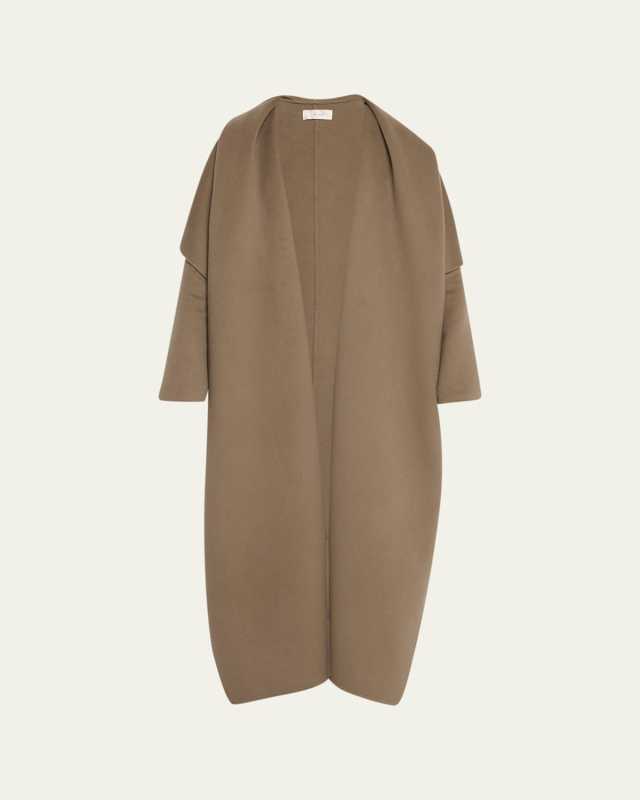 Adia Cashmere Cape Overcoat