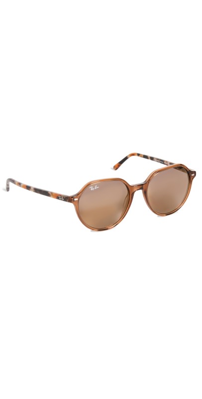 Ray-Ban Thalia Sunglasses Trans Brn/Light Brn Mirror Gld