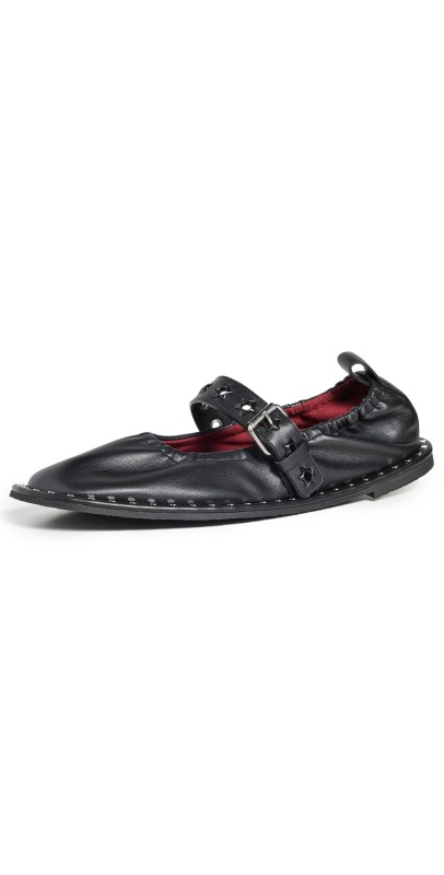 Stella McCartney Falabella Stretch Alter Flats Black