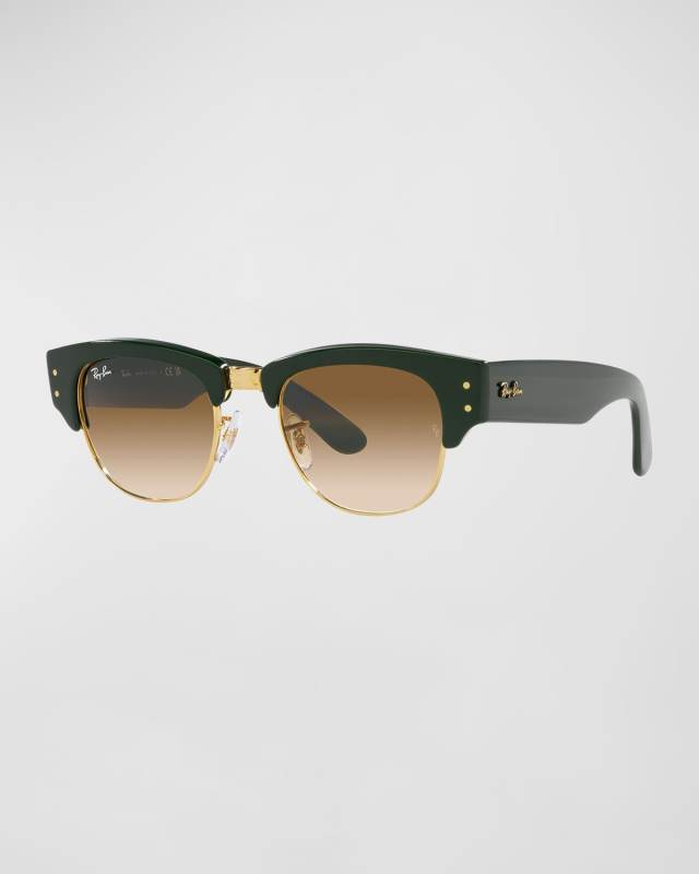Gradient Mega Clubmaster Square Plastic & Crystal Sunglasses, 53MM