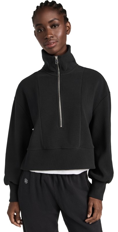 Varley Ramona Half Zip Sweatshirt Black