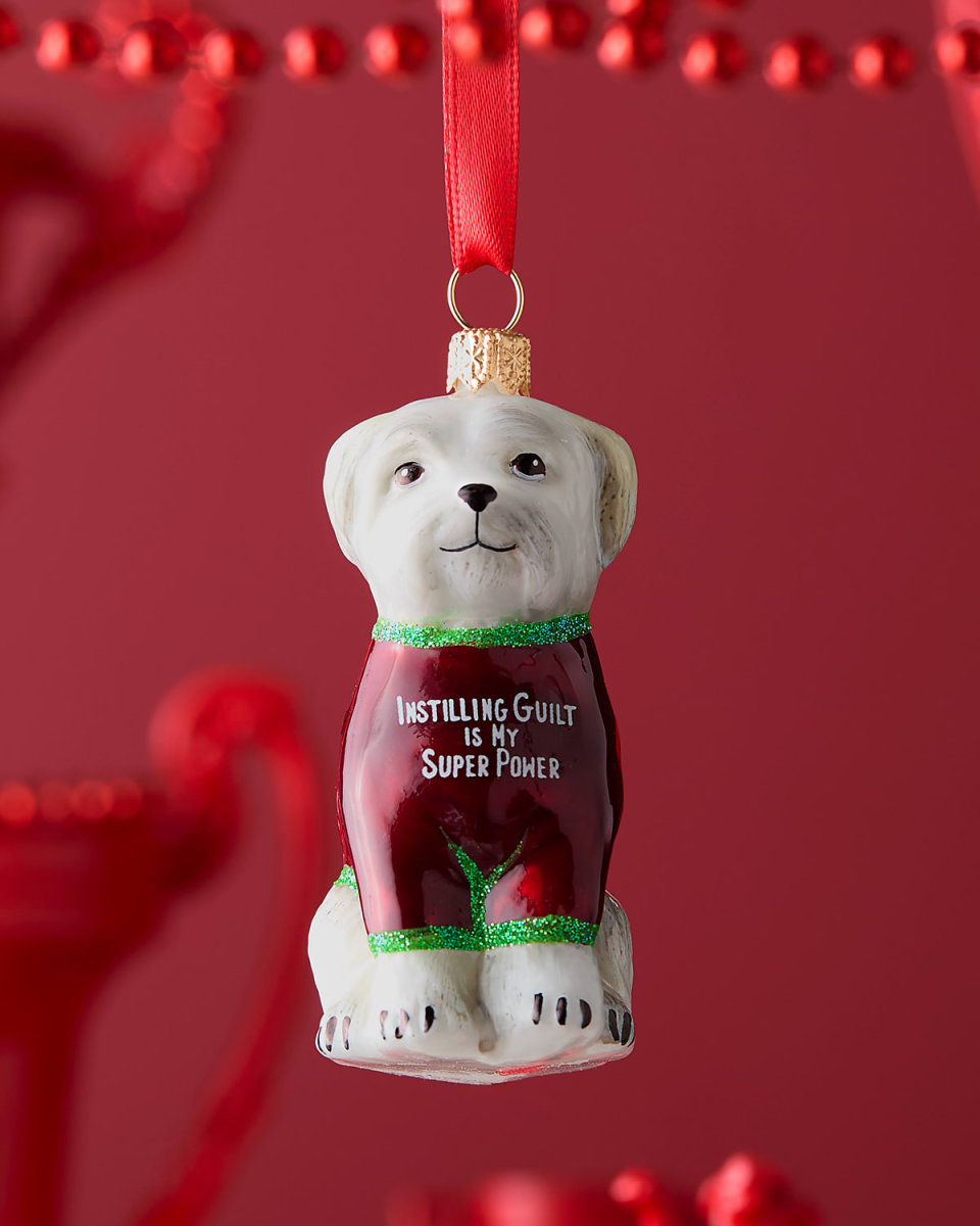 Maltese In T-Shirt Christmas Ornament