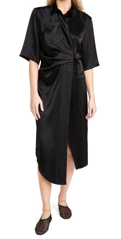 Nanushka Lais Dress Black