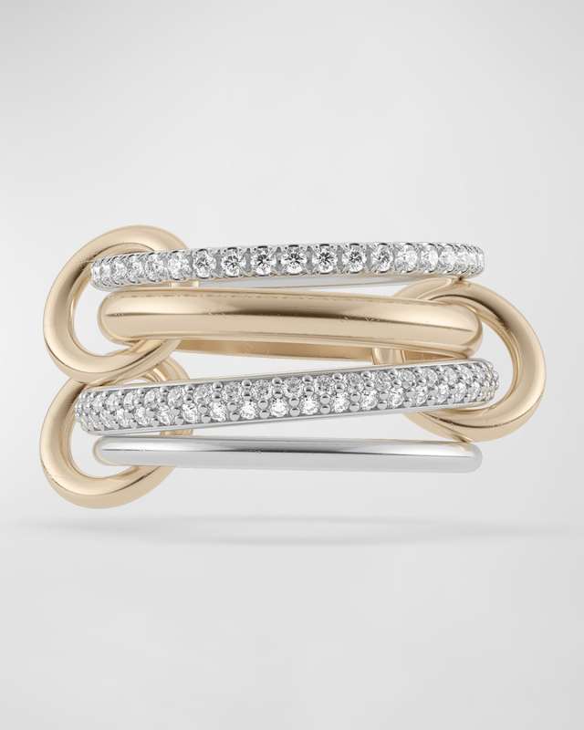Vega Blanc Petite 4-Band Ring with Diamonds