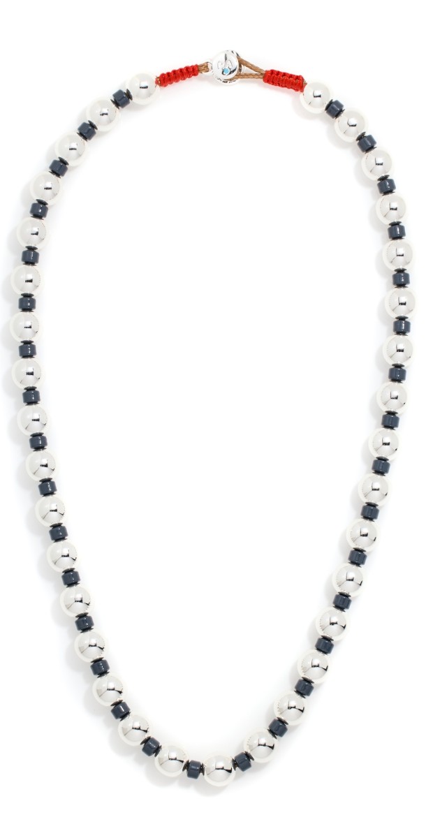 Roxanne Assoulin Silver Ball Bead Necklace Multi