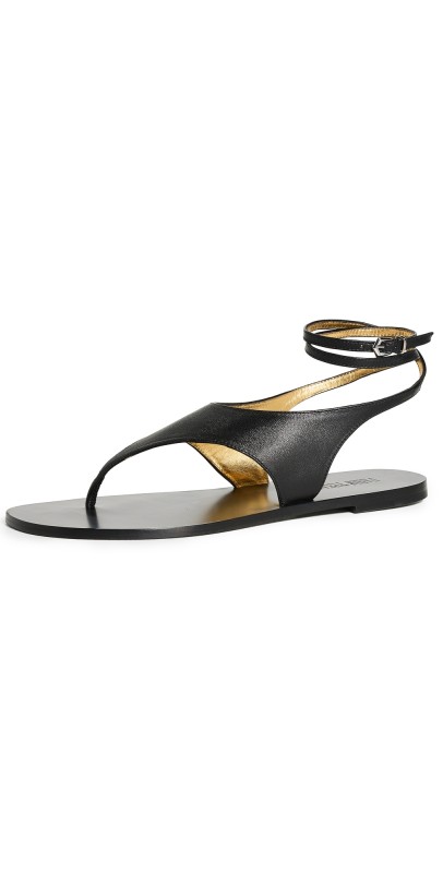 Paris Texas Amalfi Flat Sandals Black