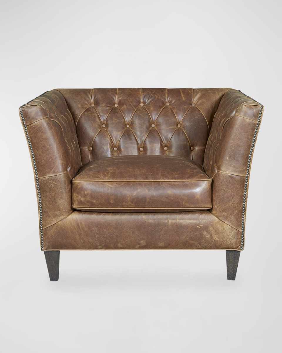 Schmidt Tufted Leather Chair