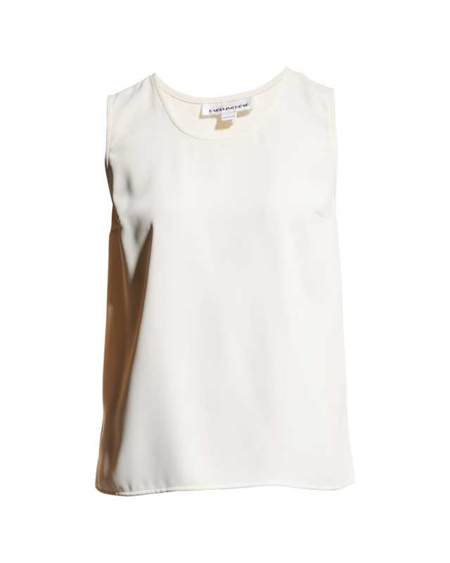 Crepe Suzette Longer Tank with Side Slits