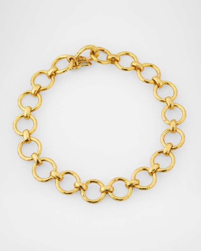 19K Yellow Gold Farnese Chain Link Bracelet