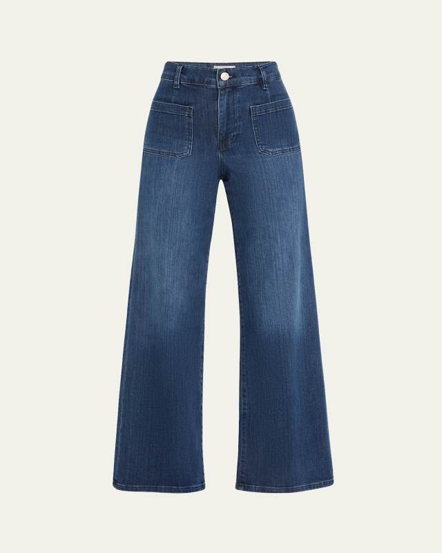 Le Slim Palazzo Bardot Pocket Jeans